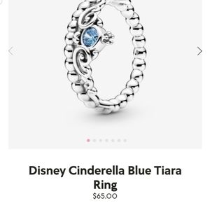 Disney Cinderella Blue Tiara Ring